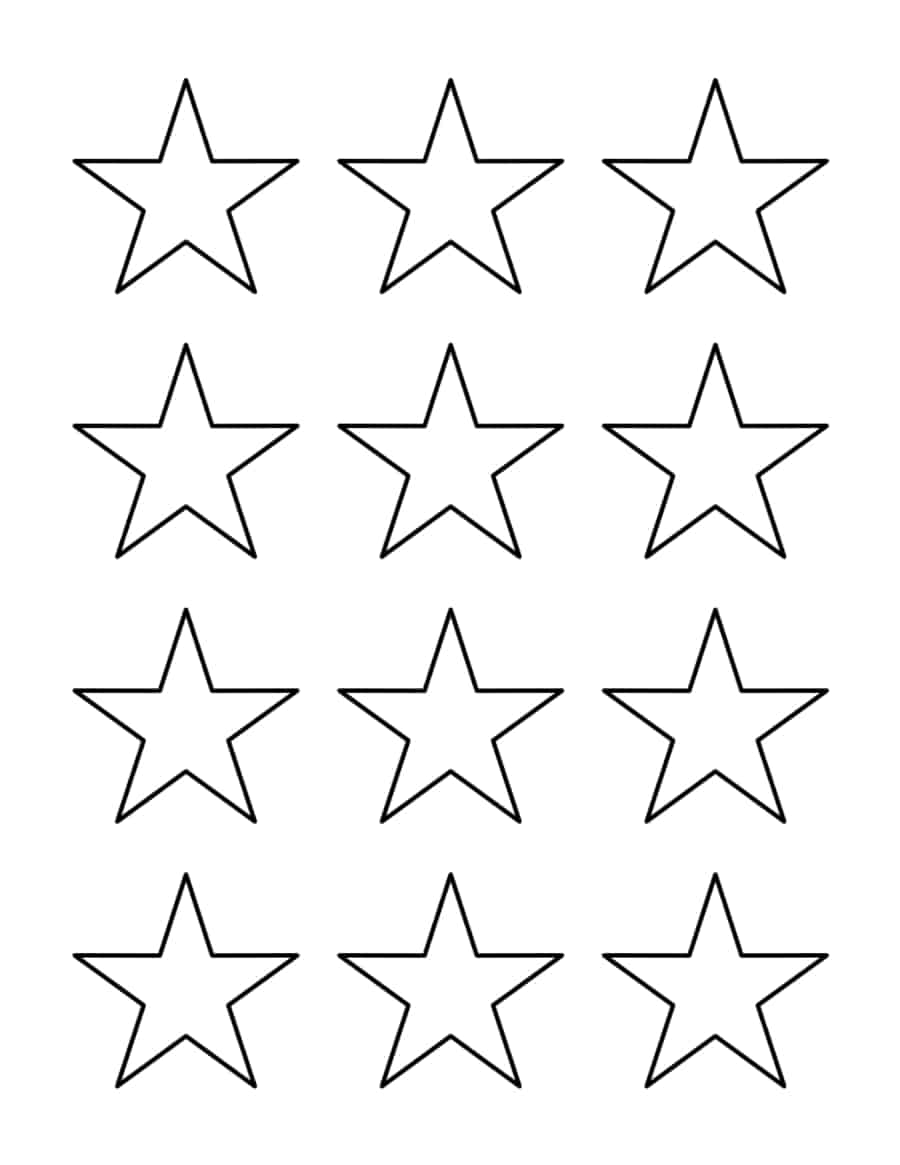 2 Inch Star Kids Coloring Pages Pdf Free Vectors
